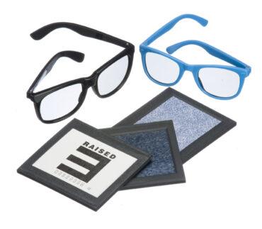 Random Dot E Stereotest With Polarised Spectacles