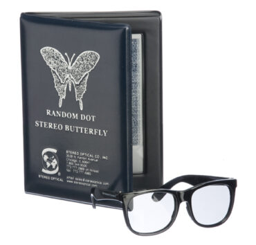 Random Dot (Butterfly) Stereotest With Polarised Spectacles