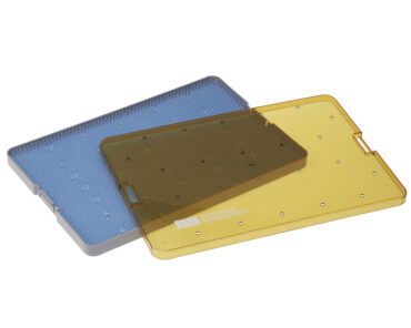 Polymer tray with removable lid